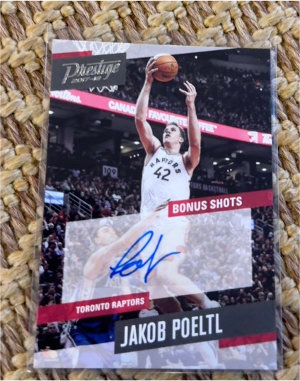 2017-18 Panini Prestige Bonus Shots Jakob Poeltl — front