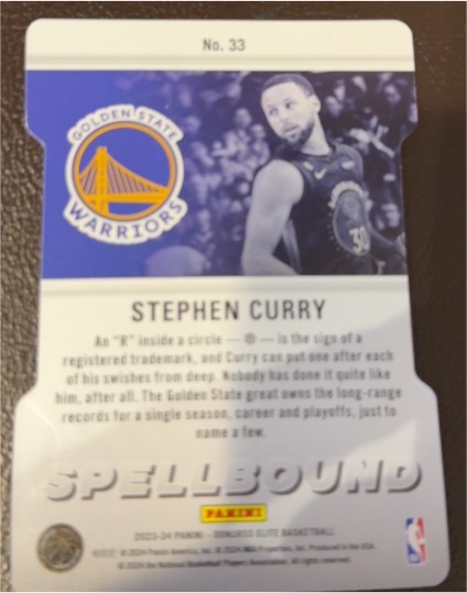 2023-24 Panini Donruss Elite Basketball #33 Stephen Curry — front