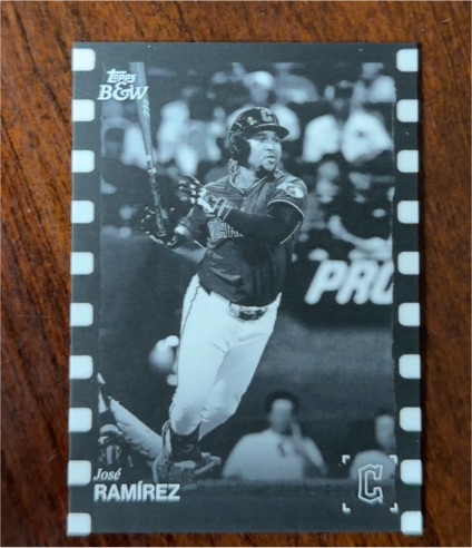 2025 Topps Black & White #103 José Ramírez — front