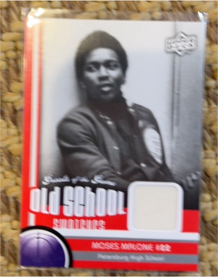 2009 Upper Deck Greats of the Game Old School Swatches #OS-12 Moses Malone — front
