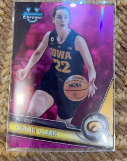 2023-24 Bowman University Chrome #34 Caitlin Clark — front