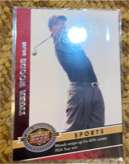 2009 Upper Deck 20th Anniversary Retrospective Sports #1876 Tiger Woods — front