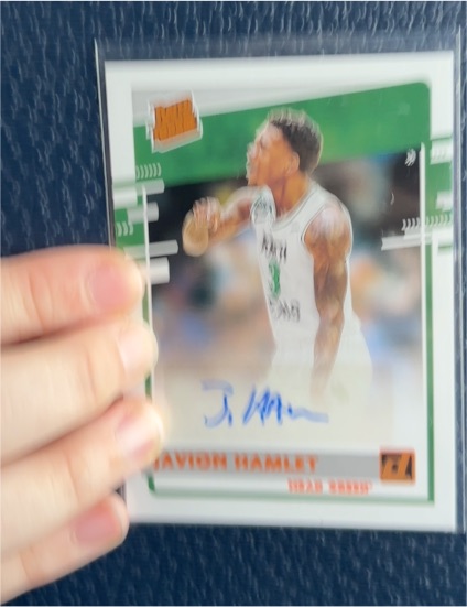 2021-22 Chronicles Draft Picks Donruss Rated Rookie Auto #RR-JHA Javion Hamlet — front