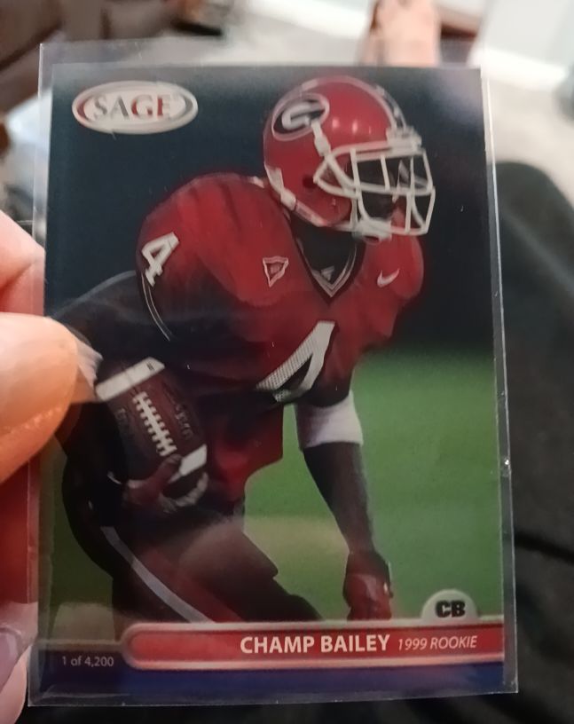 1999 SAGE #1 Champ Bailey Rookie — front