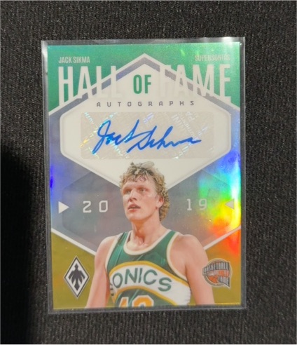 2023-24 Panini Phoenix Hall of Fame Autographs #HFA-JKS Jack Sikma — front