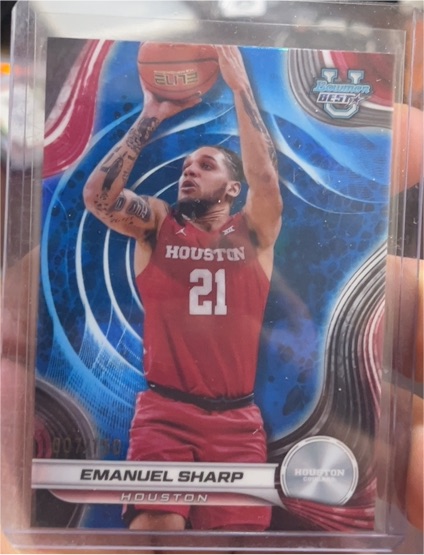 2024-25 Bowman Best University #23 Emanuel Sharp — front