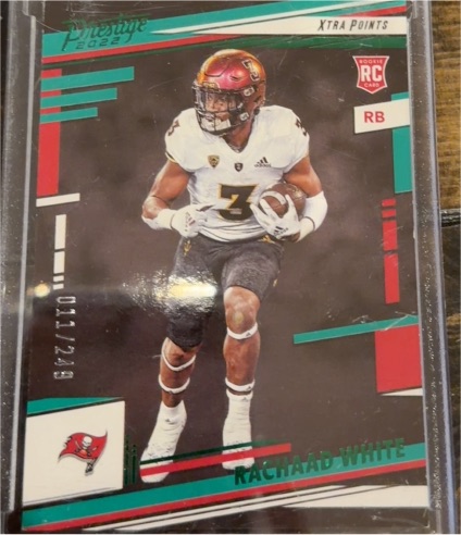 2022 Panini Prestige #346 Rachaad White Xtra Points Green /249 — front
