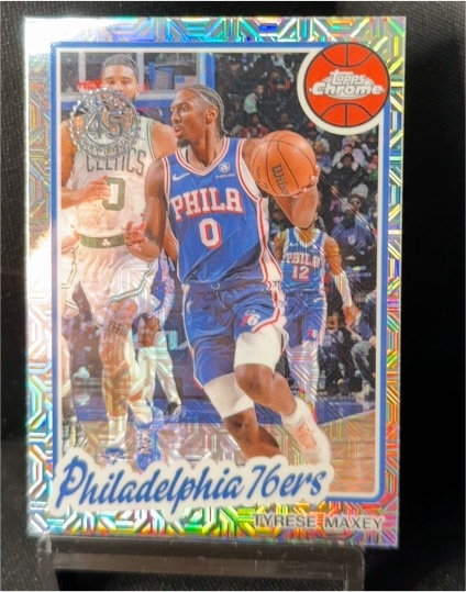 2025-26 Topps Chrome #TC-TM Tyrese Maxey — front