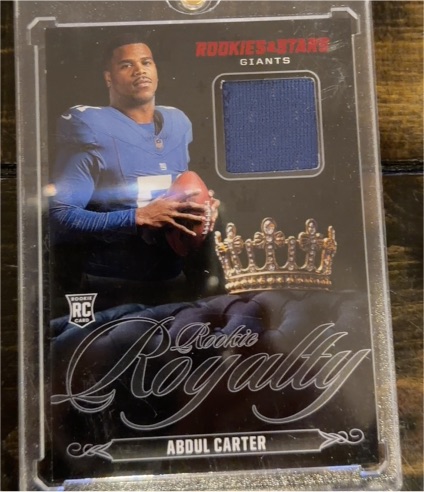 2025 Panini Rookies & Stars Rookie Royalty #RR-ACR Abdul Carter — front