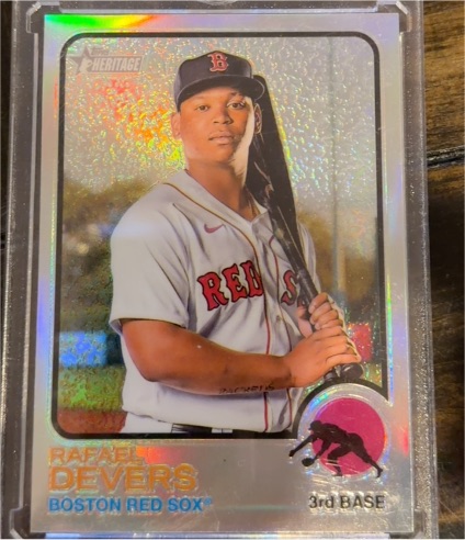 2022 Topps Heritage #244 Rafael Devers — front