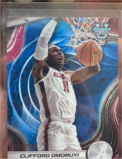 2024-25 Bowman Best University #15 Clifford Omoruyi — front