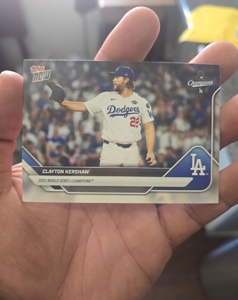 2025 Topps Now #WS-13SP Clayton Kershaw — front