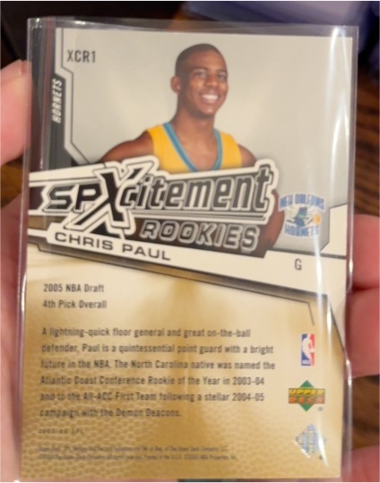 2005 Upper Deck SPxcitement Rookies #XCR1 Chris Paul — front