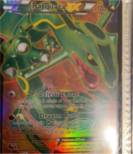 2012 Pokemon Dragons Exalted #123 Rayquaza EX — front