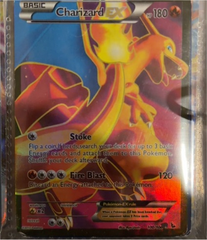 2013 Pokémon XY Flashfire #100 Charizard EX — front