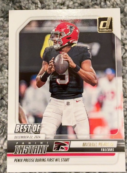 2025 Donruss #INS-MPJ Michael Penix Jr. Best of Instant — front