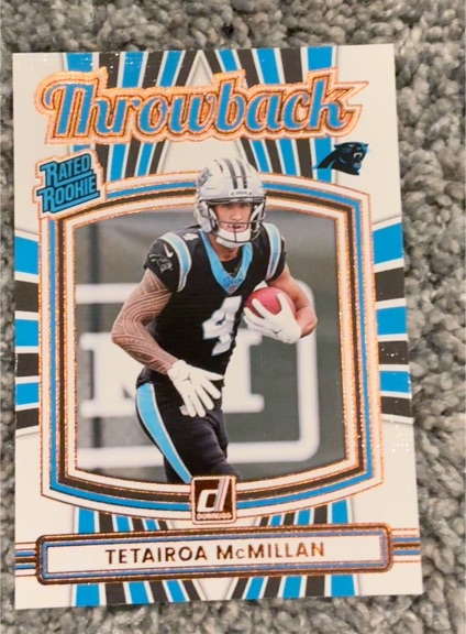 2025 Panini Donruss #32 Tetairoa McMillan Throwback Rated Rookie — front