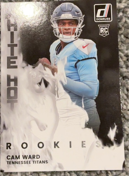 2025 Donruss #WHR-CMW Cam Ward White Hot Rookies — front