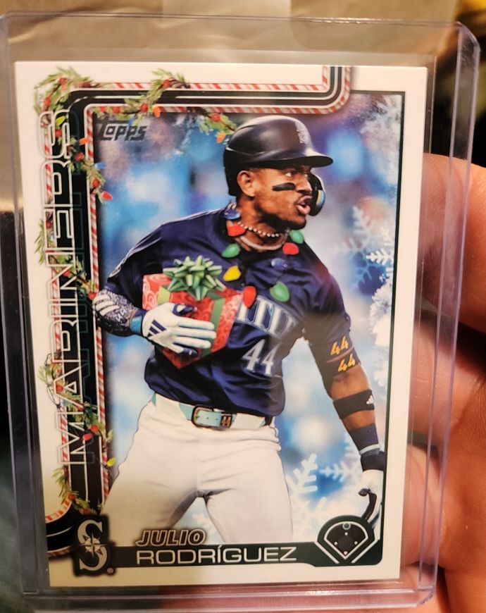 2025 Topps Holiday #H186 Julio Rodriguez — front