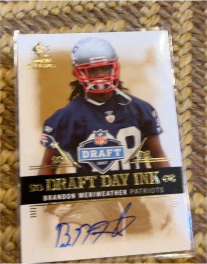 2007 SP Rookie Threads Draft Day Ink #DDI-BM Brandon Meriweather — front