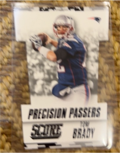 2015 Panini Score #1 Tom Brady Precision Passers Die-Cut Insert — front