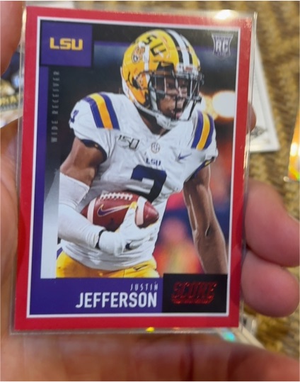 2020 Panini Score #430 Justin Jefferson — front