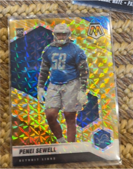 2021 Panini Mosaic #370 Penei Sewell Silver Mosaic — front
