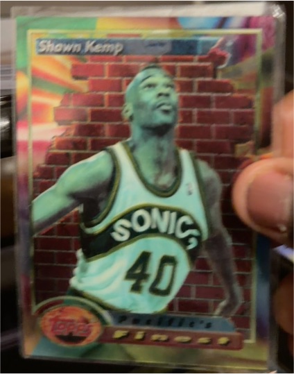 1993-94 Topps Finest #123 Shawn Kemp — front