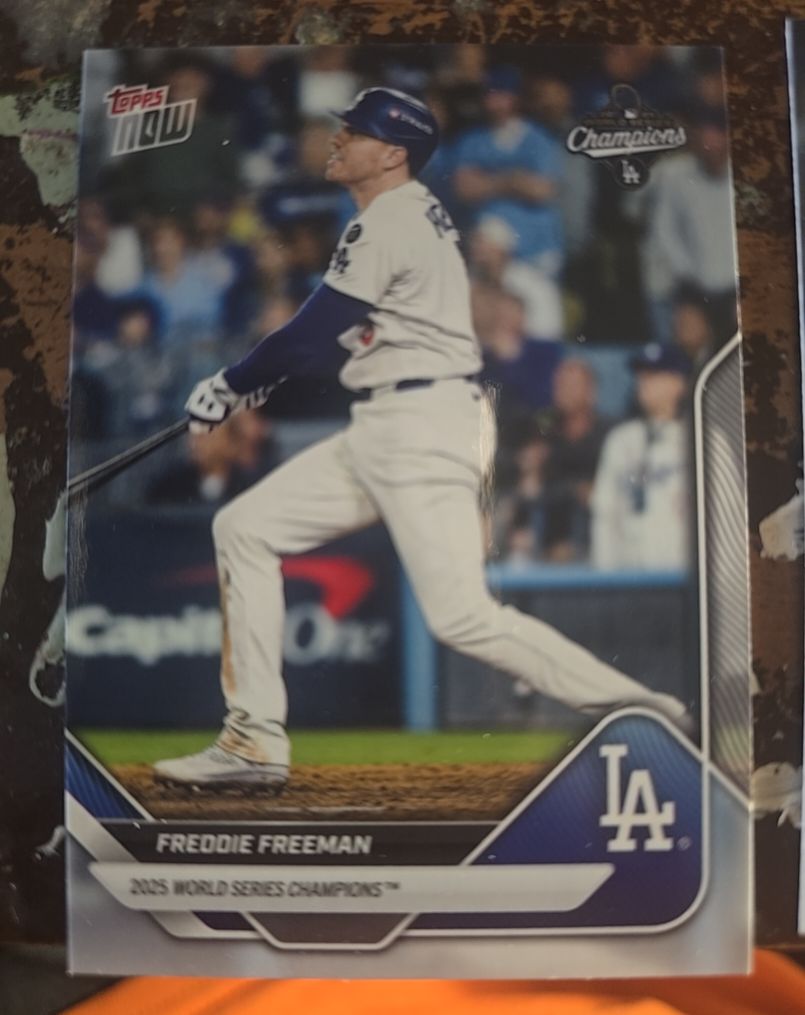2025 Topps Now #2025 World Series Champions Freddie Freeman — front