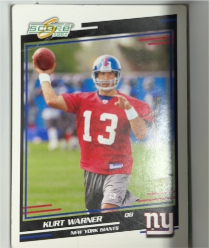 2003 Score #6 Kurt Warner — front
