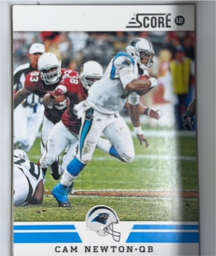 2012 Score #107 Cam Newton — front