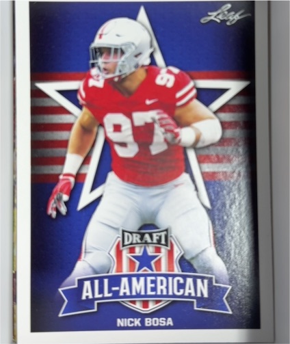 2019 Leaf Draft All-American #79 Nick Bosa — front