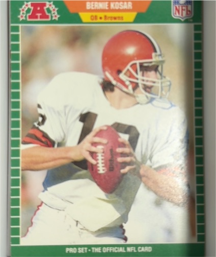 1989 Pro Set #77 Bernie Kosar Cleveland Browns — front