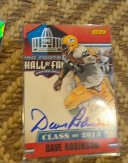 2013 Panini Pro Football Hall of Fame Dave Robinson — front