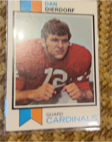 1973 Topps #322 Dan Dierdorf — front