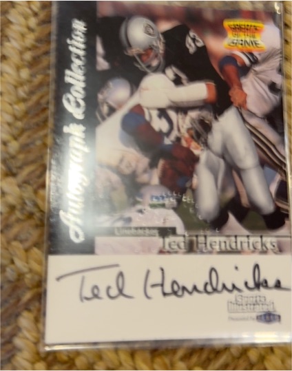 1999 Fleer Sports Illustrated Greats of the Game Ted Hendricks — front