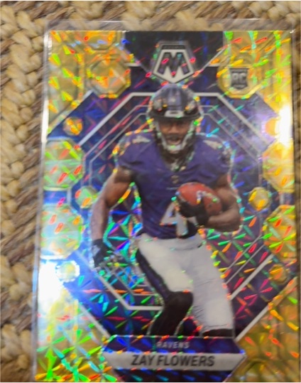 2023 Panini Mosaic #380 Zay Flowers — front