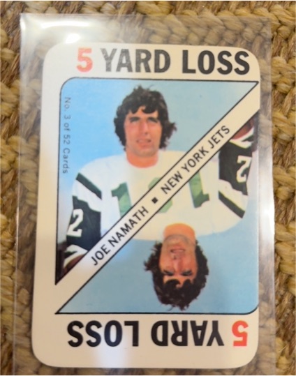 1971 Topps Game Inserts #3 Joe Namath — front