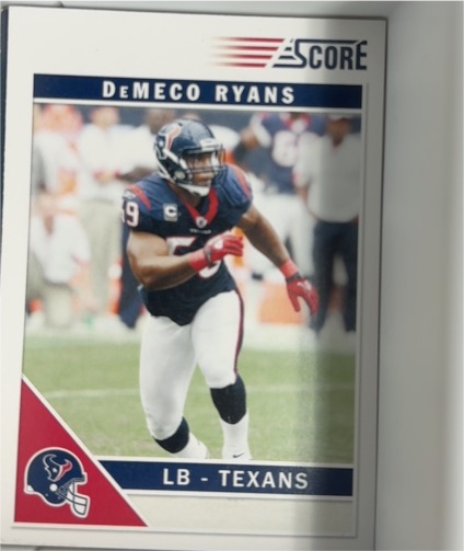2011 Score #116 DeMeco Ryans — front