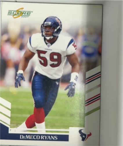 2007 Score #217 DeMeco Ryans — front