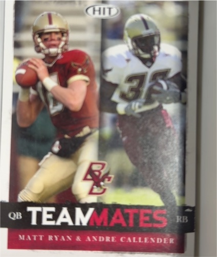 2008 SAGE HIT #52 Matt Ryan / Andre Callender — front