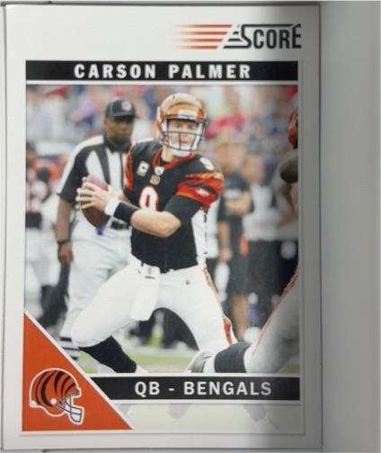 2011 Score #58 Carson Palmer — front