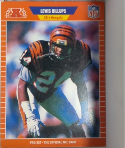 1989 Pro Set #54 Lewis Billups — front
