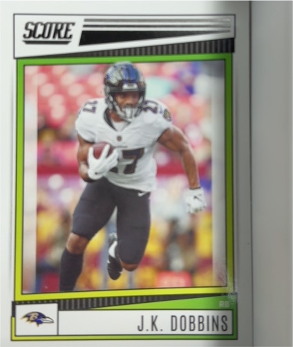 2022 Score #185 J.K. Dobbins — front