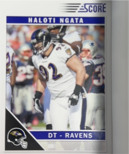 2011 Score #23 Haloti Ngata — front