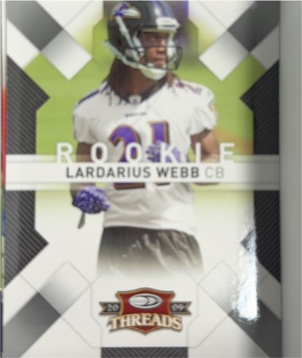 2009 Donruss Threads #165 Lardarius Webb — front