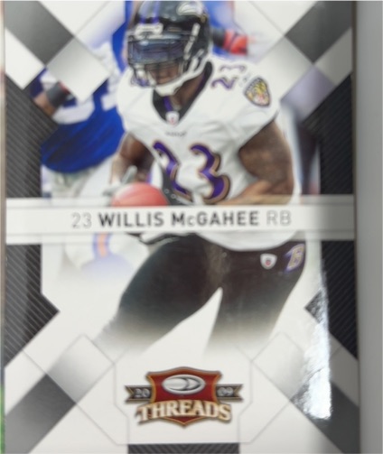 2009 Donruss Threads #9 Willis McGahee — front