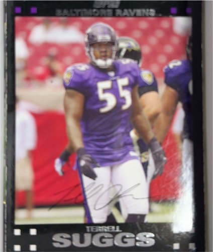 2007 Topps #249 Terrell Suggs Baltimore Ravens — front