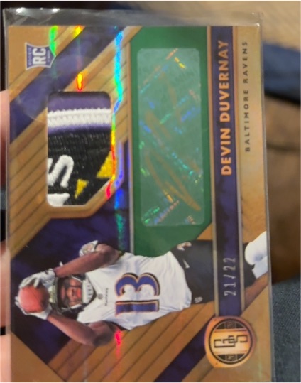 2021 Panini RSO #21 Devin Duvernay — front