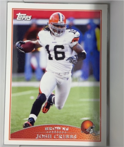 2009 Topps #16 Josh Cribbs — front